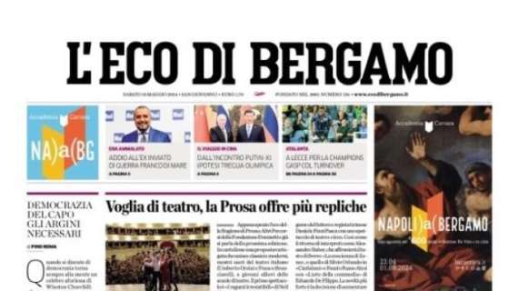 Atalanta in missione, L'Eco di Bergamo apre: "A Lecce per la Champions"