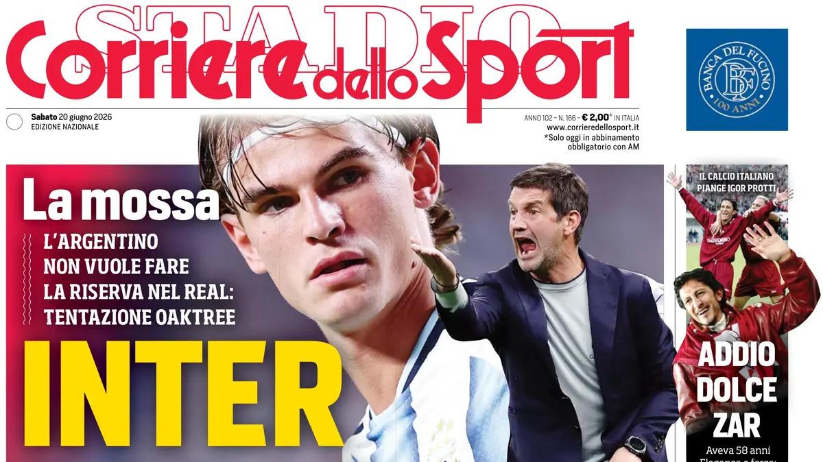 PRIMA PAGINA – Corriere dello Sport: "Inter da Paz"