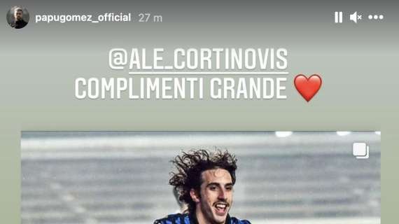 Il Papu celebra il suo erede Cortinovis: "Complimenti grande"