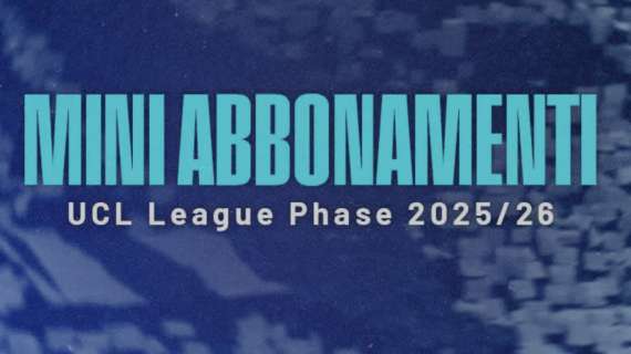 Mini abbonamenti UCL 2025/26: tutte le modalità di sottoscrizione
