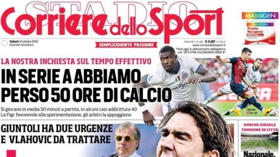 L'apertura del Corriere dello Sport sulle mosse bianconere: "Juve in prestito"