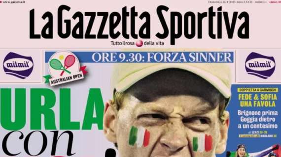 La prima pagina de La Gazzetta dello Sport: "Conte mangia Motta"