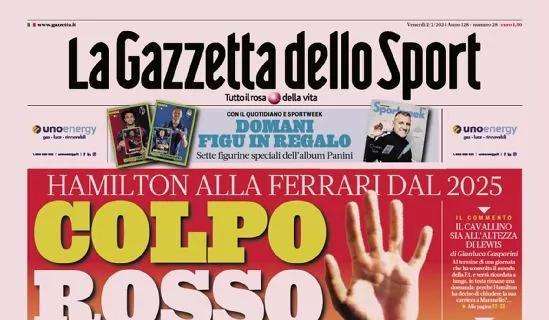 La prima pagina de La Gazzetta dello Sport: "Zielinski dopo Taremi, l'Inter avvisa il Napoli"