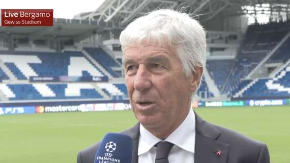 Gasperini a Sky: "Sarà la vera prima partita di Champions in casa nostra, con lo stadio pieno"