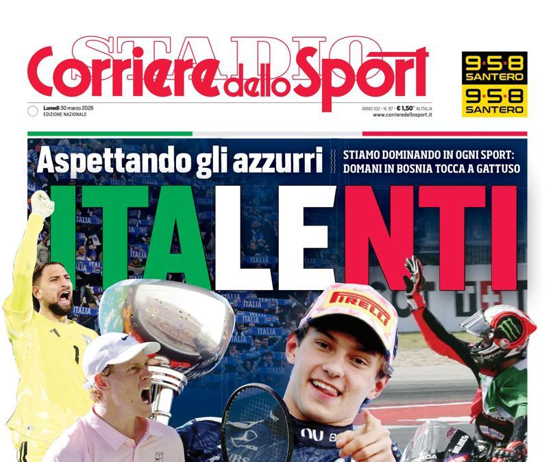 PRIMA PAGINA - Corriere dello Sport: "Italenti"