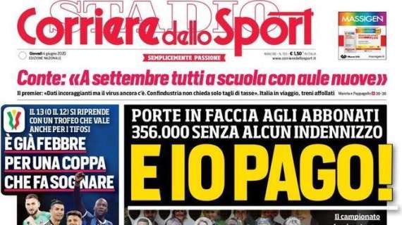 Corriere dello Sport: "E io pago!" 