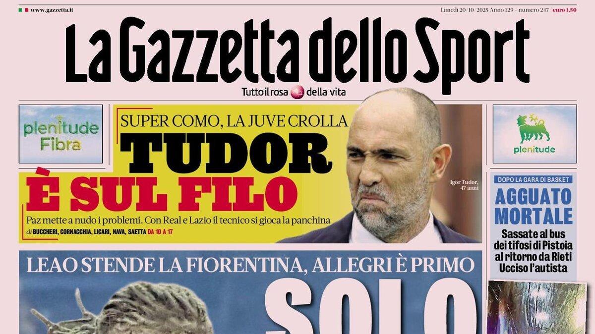PRIMA PAGINA - La Gazzetta dello Sport: "Inter, la rivoluzione dolce (ma vincente) di mister Chivu"
