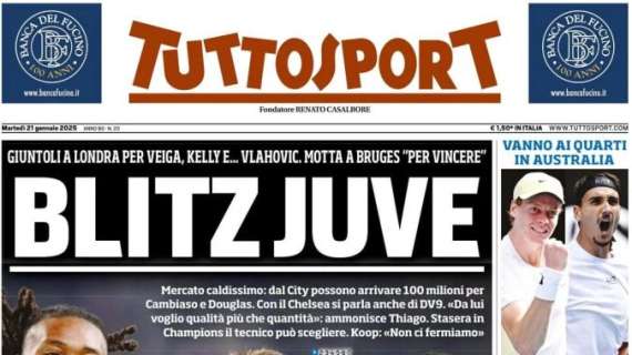 Tuttosport in apertura sulle mosse di Giuntoli a Londra: "Blitz Juve"