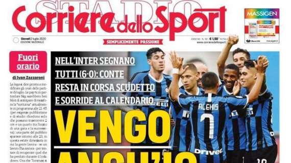 PRIMA PAGINA - Corriere dello Sport: "Vengo anch'io"