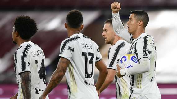 Ronaldo torna a volare: stacco perfetto e frustata di testa per il 2-2, la Juve riagguanta la Roma