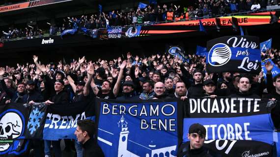 Tutto pronto all'Aviva Stadium: lo spettacolo e i colori dei tifosi dell'Atalanta