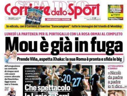 L'apertura del Corriere dello Sport: "Mou è già in fuga"