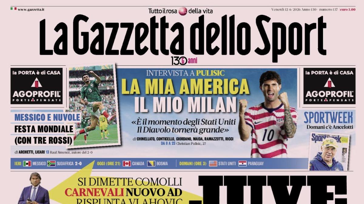 PRIMA PAGINA – La Gazzetta dello Sport: "Juve rovesciata"