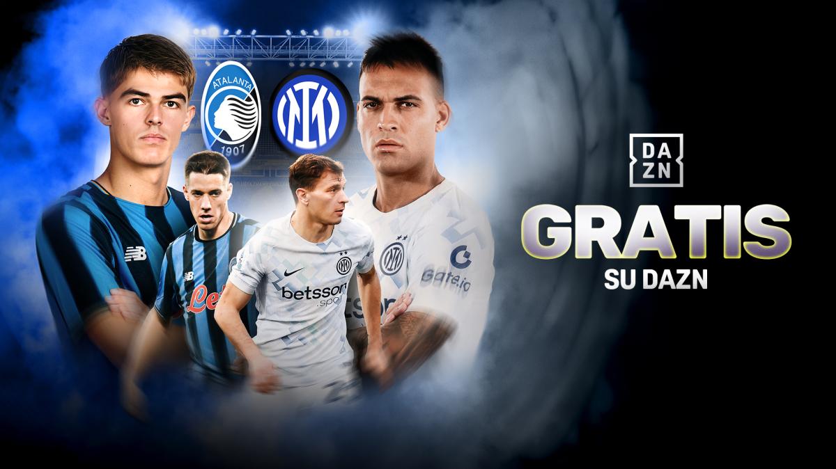 Regalo di fine anno per gli appassionati: il big match Atalanta-Inter sarà visibile a tutti gratis su DAZN