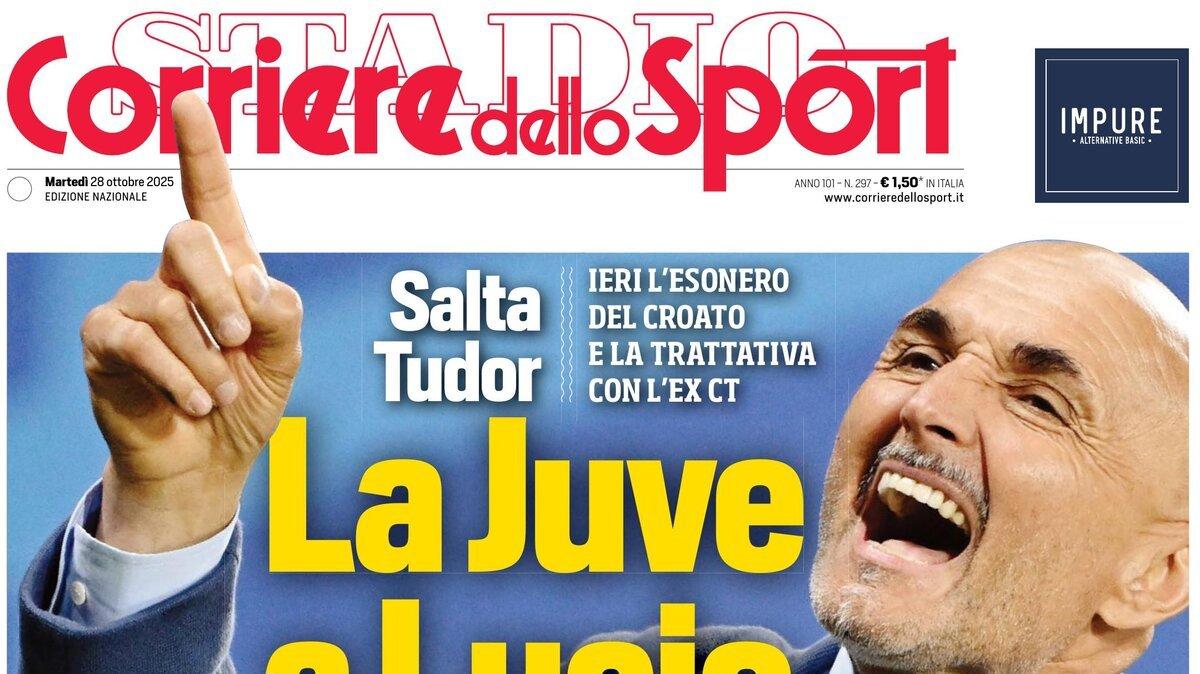 PRIMA PAGINA - Corriere dello Sport: "La Juve a Lucio"