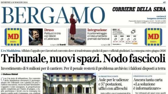 Il Corriere della Sera (edizione Bergamo): "Champions ok. Gasp: futuro da decidere"