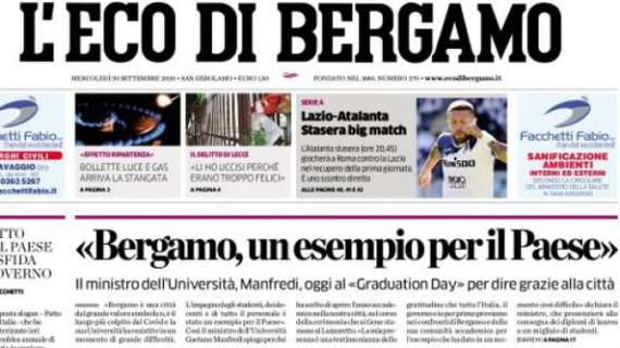 L'Eco di Bergamo sull'Atalanta: "Stasera big match"