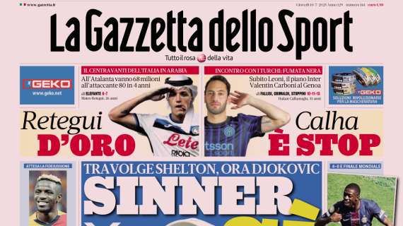 PRIMA PAGINA - La Gazzetta dello Sport: "Retegui d’oro"
