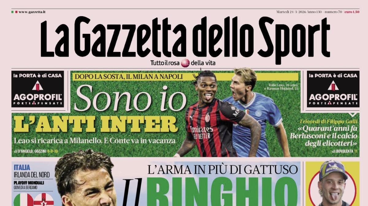 PRIMA PAGINA - La Gazzetta dello Sport: "Il ringhio di Pio"