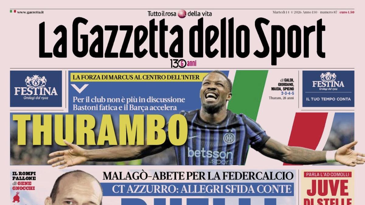 PRIMA PAGINA - La Gazzetta dello Sport: "Duelli d'Italia"
