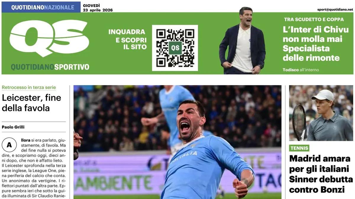 PRIMA PAGINA - QS Quotidiano Sportivo: "Dea, la rabbia è di rigore"