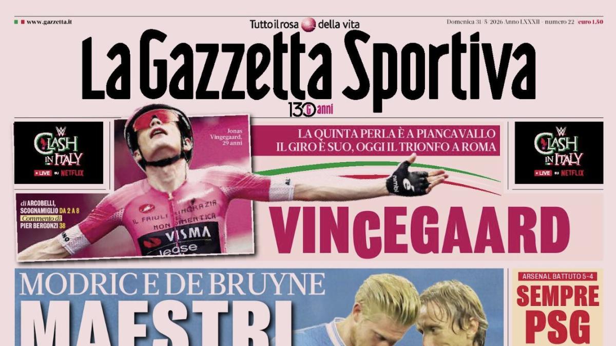 PRIMA PAGINA – La Gazzetta Sportiva: "Maestri in fuga"