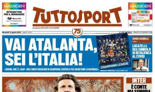L'apertura di Tuttosport: "Vai Atalanta, sei l'Italia!"