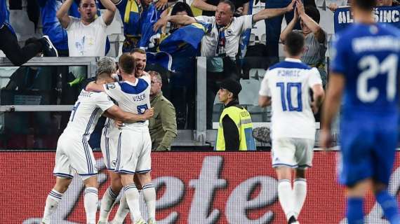 Italia, Dzeko rompe l'incantesimo: azzurri subiscono gol dopo 600'