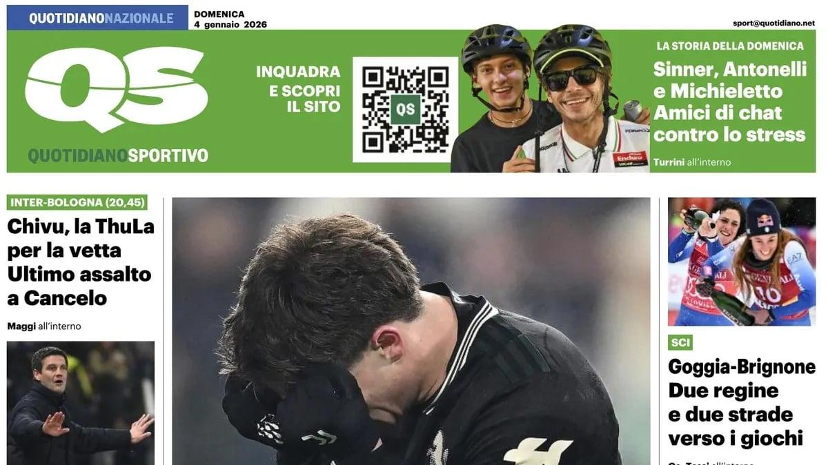 PRIMA PAGINA - QS Quotidiano Sportivo: "Nessuno sconto a Gasperini, l'Atalanta rivede l'Europa"