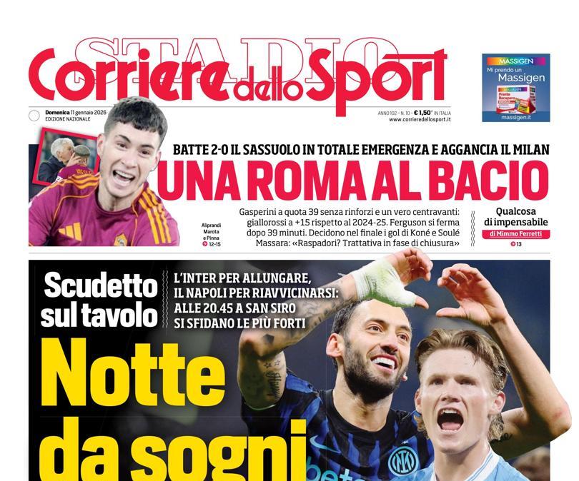 PRIMA PAGINA - Corriere dello Sport: "Notte da sogni"