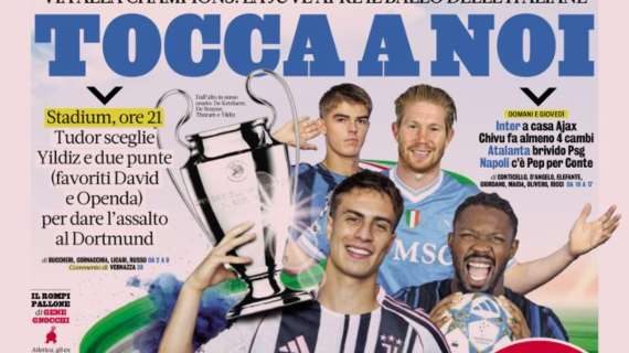 PRIMA PAGINA - La Gazzetta dello Sport: "Tocca a noi"