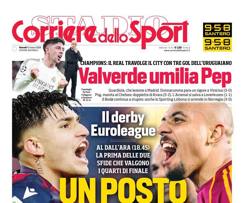 PRIMA PAGINA - Corriere dello Sport: "Un posto al sole"