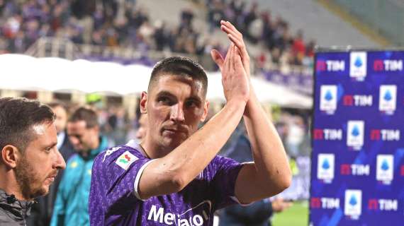 Fiorentina sotto di un gol e di un uomo contro l'Atalanta: rosso diretto per Milenkovic