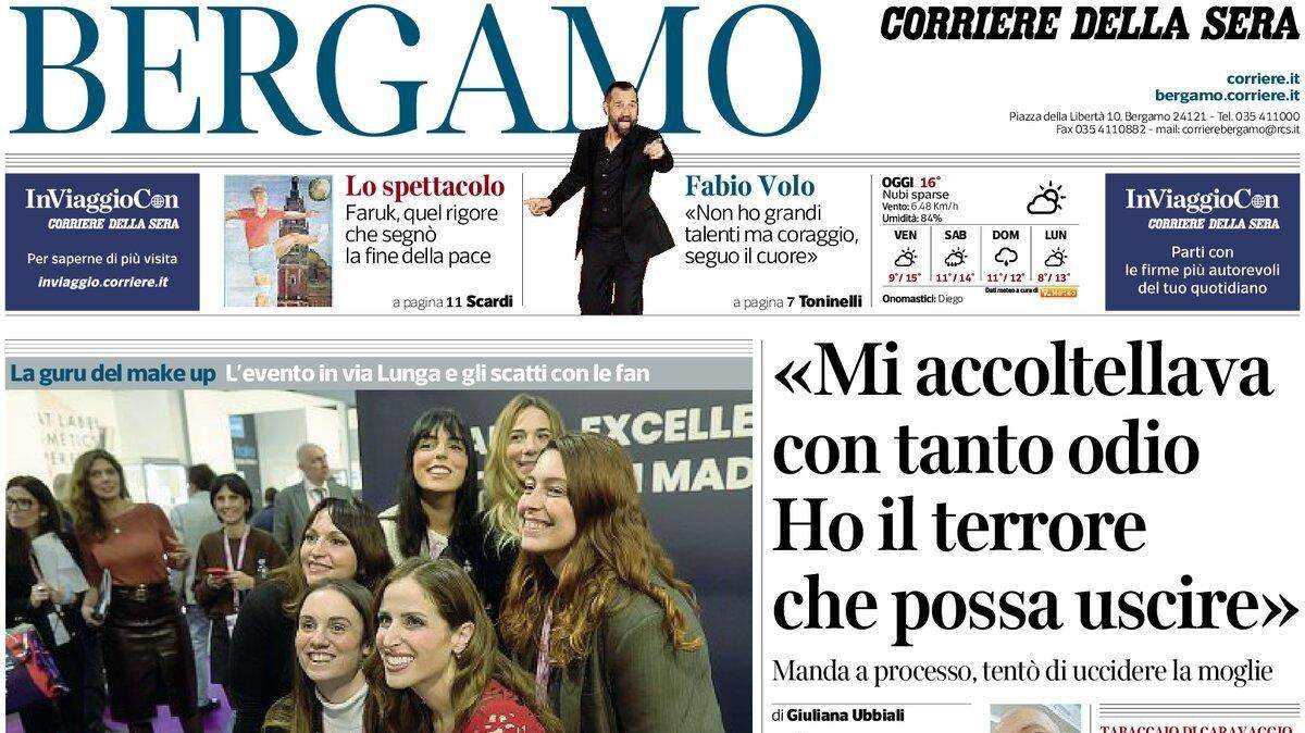 PRIMA PAGINA - Corriere di Bergamo: "Palladino si mette al lavoro. Sulla testa"