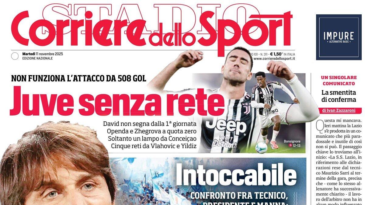 PRIMA PAGINA - Corriere dello Sport: "Giù le mani da Conte"