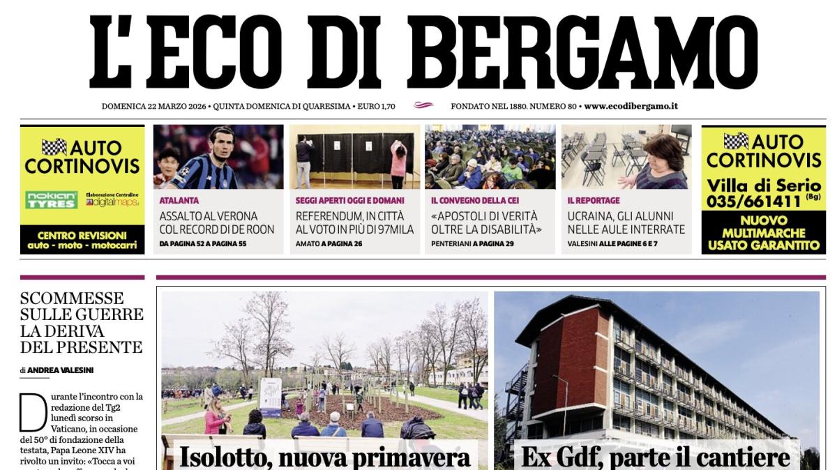 PRIMA PAGINA - L'Eco di Bergamo: "Atalanta, assalto al Verona col record di De Roon"