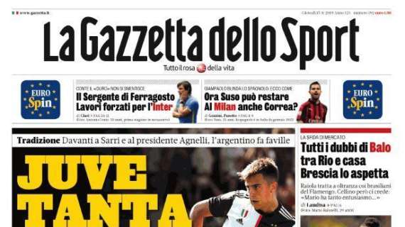 Prime pagine - "Juve tanta Joya", "Icardi: alleanza anti-Juve"