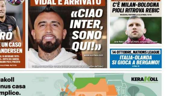 Tuttosport: "Italia-Olanda, si gioca a Bergamo il 14 Ottobre"