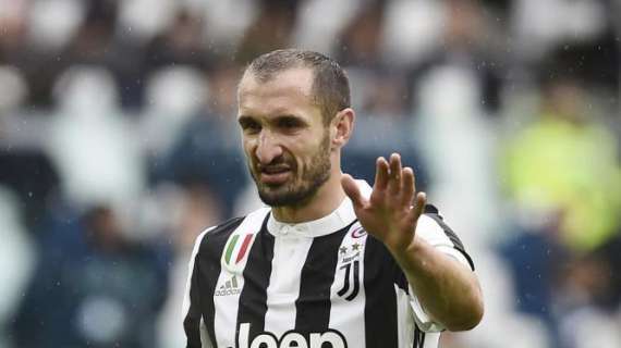 Juventus, Chiellini al 45': "Buon primo tempo, ma l'Atalanta resta pericolosa"