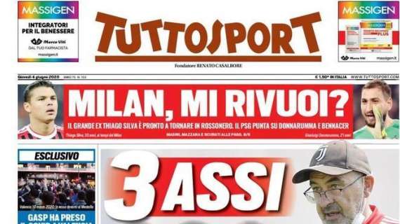 L'apertura di Tuttosport: "Gasperini ha preso il Covid a Valencia" 