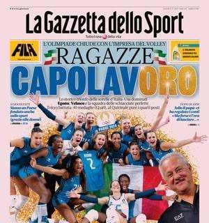 La Gazzetta dello Sport in prima pagina: "Juve, altro ko. Ma Motta avrà Nico Gonzalez"