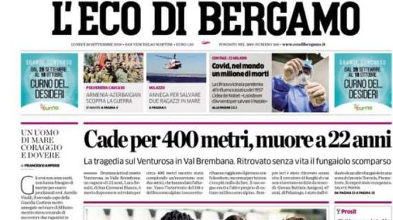 L'Eco di Bergamo: "Cade per 400 metri, muore a 22 anni"