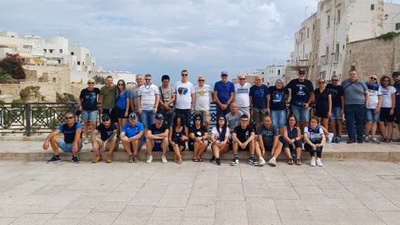 Il cuore nerazzurro vibra a Lecce, i tifosi atalantini del gruppo Cheidelacoriera presenti! 