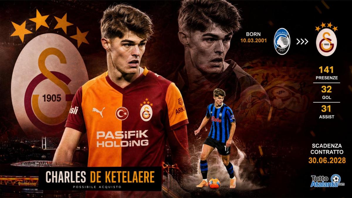 TA - Galatasaray piomba su De Ketelaere: il campione di Turchia sfida il Bayern per il gioiello dell'Atalanta