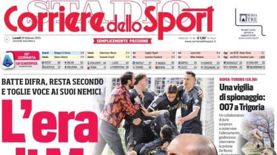 Allegri fa 1002 punti in Serie A. l'apertura del Corriere dello Sport: "L'era di Max"