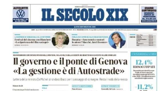 Samp, Il Secolo XIX: "Missione (im)possibile: fermare a quota 100 l'Atalanta dei record"   