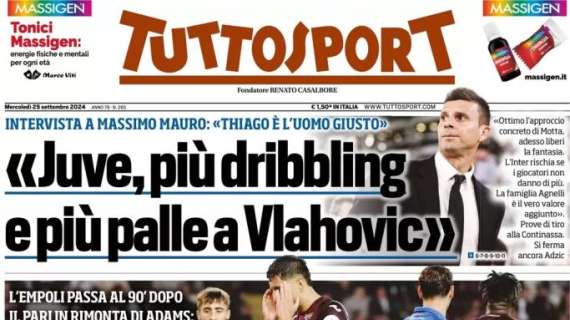 Coppa Italia, Tuttosport polemico in apertura: "Il Torino dorme, l'arbitro pure"