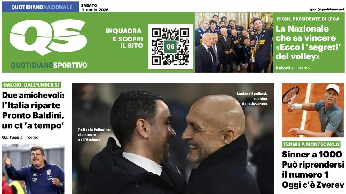 PRIMA PAGINA - QS Quotidiano Sportivo: "Atalanta-Juventus: è bagarre per l'Europa dei big. Faccia a faccia da Champions"