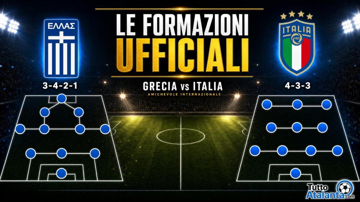 Amichevole / Grecia-Italia, le formazioni ufficiali: Ahanor debutta dal 1'
