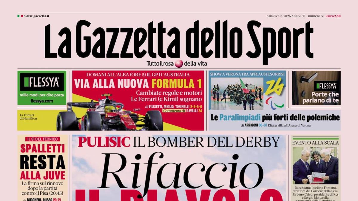 PRIMA PAGINA - Gazzetta dello Sport: "Rifaccio il Diavolo"